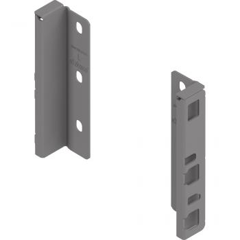 MERIVOBOX Holzrückwandhalter, Höhe K (146 mm), links/rechts, indiumgrau, ZB4K000S